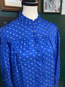 marthas vineyard Seide Damen Bluse Oberteil Langarmshirt Gr. Medium - Bild 1 von 18