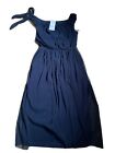Ladies  Stunning Next Navy Dress With Tags Size 14 Grecian Style