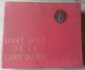 "Livre d'or de la carte du feu" (1936) Fontaine-Valmont 1ère guerre mondiale. - Bild 1 von 7