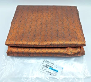 Stoff Dubai Anthrazit/ Kupfer Kupferstickerei, B. 180 cm , 2800 G, Unbenutzt - Bild 1 von 9