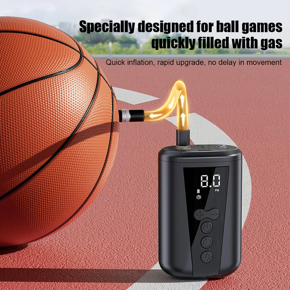 Electric Basketball Pump Rechargeable Air Pump for Volleyball Football Rugby - image 1 of 4