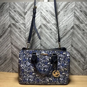 Bolso de mujer MICHAEL KORS Camille MK LG bolso floral azul marino dorado - Imagen 1 de 11