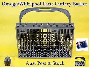 Omega Whirlpool Dishwasher Cutlery Basket Rack GREY (Brand NEW) (B77) - Picture 1 of 7