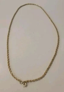 20" 14k 14 karat Solid Yellow Gold Wide Twisted Rope Chain Necklace 12.01 gram - Imagen 1 de 6