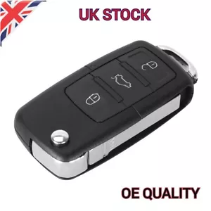 3 Button Flip Key Remote Fob Case Housing Shell For Seat Leon MK2 2006 - 2012 - Picture 1 of 12