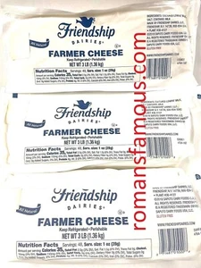 Friendship Dairies Farmer Cheese { Na pierożki } 3lb/Loaf ! US SELLER ! - Picture 1 of 4