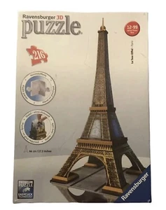 Ravensburger Eiffel Tower 216 PC 3D Jigsaw Puzzle Factory Sealed - Picture 1 of 5
