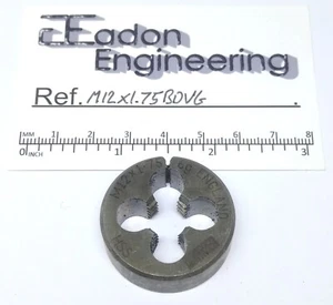 M12 x 1.75mm Metric Button Die, HSS. By top brands. - Picture 1 of 8