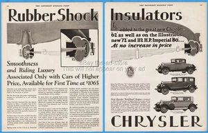 1928 Chrysler 62 Coupe 72 Royal Sedan Imperial 80 Town Sedan vintage car ad - Picture 1 of 2