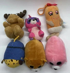 Lot Of 6 Random Mini Plush Toys - Picture 1 of 7