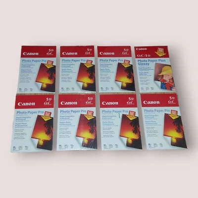 Canon Photo Paper Pro & Photo Paper Plus Glossy Sample Packs 4"x6" (40 Total) - Image 1 of 2