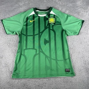 Vintage Nike Dri-Fit Beijing Guoan Home Jersey Men's Green Soccer Y2K Sportswear - Picture 1 of 13