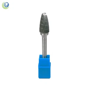 DENTAL LABORATORY LATHE CARBIDE BUR TAPER REGULAR CUT SHAPE A-1/2 / SHANK 1/4" - Picture 1 of 4