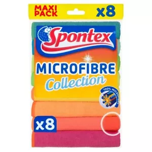 Paquete de 8 paños de microfibra Spontex - Imagen 1 de 6