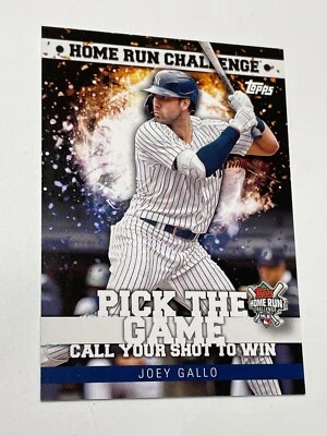 2022 Topps Home Run Challenge Pick the Game, Joey Gallo, Yankees, HRC-21 New - Image 1 of 2
