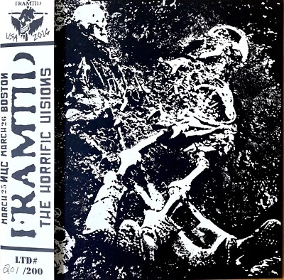 FRAMTID - HORRIFIC VISIONS 7” WHITE VINYL + OBI JAPAN HARDCORE GISM DISCLOSE SDS - Image 1 of 4