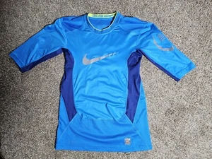 Camisa de Combate Nike Pro Para Hombre L Azul Drifit Manga Corta Ajustada Compresión - Imagen 1 de 14