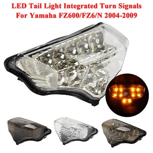 Motorcycle LED Brake Taillight Turn Signals For Yamaha FZ6 FZ6N FZ600 2004-2009 - Picture 1 of 16
