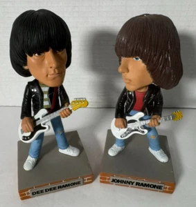 Ramones Collectible 2010 Funko Dee Dee & Johnny Wacky Wobbler Bobblehead Set - Picture 1 of 4