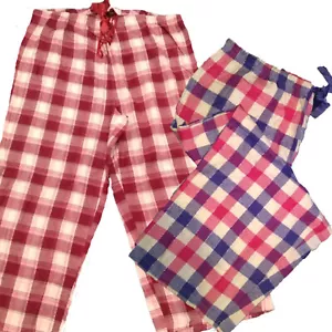 YOURS 2 Pk Check PJ Pyjama Pant Bottoms Size 14/16 18/20 22/24 26/28 30/32 34/36 - Picture 1 of 11