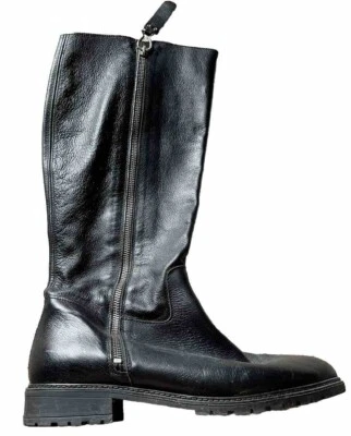 Botas de cuero negras hechas a mano en España Foto 1 de 4