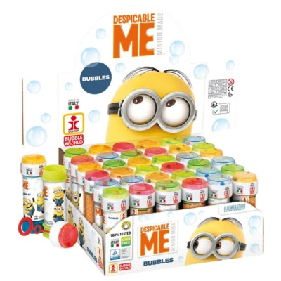 DULCOP Despicable Me Boys Girls Bubble Blowing Tubs Childrens Garden Party Bag Toys Fun