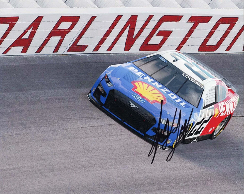 AUTOGRAFIADO 2023 Joey Logano #22 DARLINGTON RETROCESO (Tributo Mark Donohue) Sig Foto 1 de 1