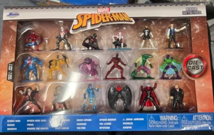 MARVEL SPIDER-MAN NANO METAL FIGURES 18 PIECES - Picture 1 of 2