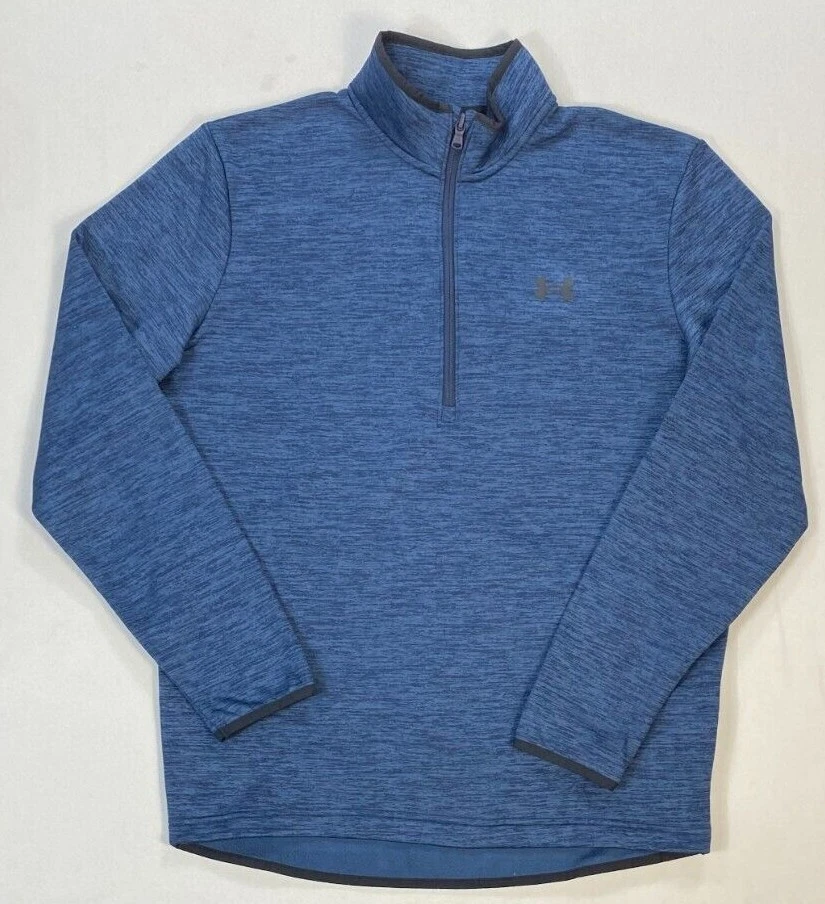 Men's Under Armour Loose Fit Quarter Zip Fleece Pullover with Black Trim - Image 1 of 1