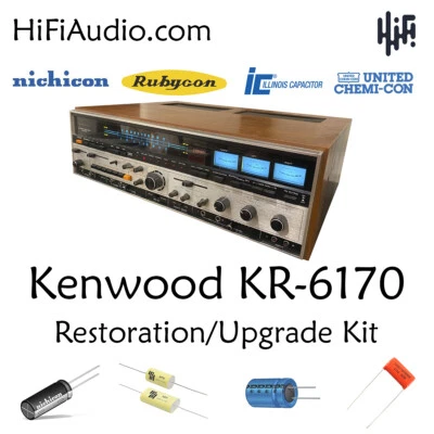 Kenwood KR-6170 rebuild restoration recap upgrade kit repair transistor - Image 1 of 4