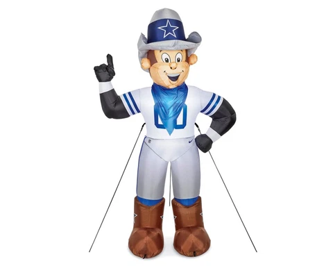NIB 7-Foot NFL Dallas Cowboys "ROWDY" Mascot Airblown Inflatable Cover