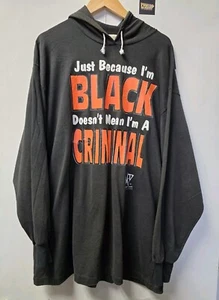 Camiseta con capucha manga larga Mustaf Diggs Designs XXL arte afroamericano vintage años 90 - Imagen 1 de 10