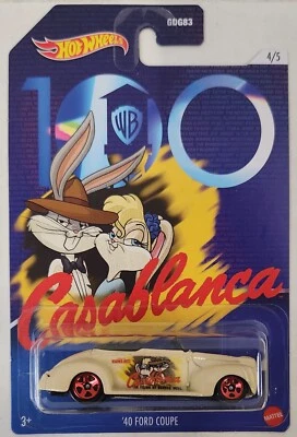 Ford Cupé Casablanca 2023 Hot Wheels 40 100 años de WB Bugs Bunny Lola Bunny Foto 1 de 4