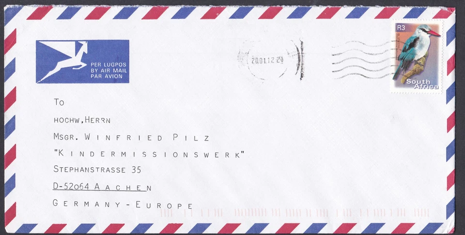 SUDÁFRICA 2001 Cubierta Circulada con Sello Usado Michel Nº 1306 Foto 1 de 1