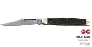 CUCHILLO DE BOLSILLO PLEGABLE ROBERT KLAAS ANUAL 2021 ""FERUS"" ALEMÁN SOLINGEN DAMASCO - Imagen 1 de 1