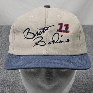 VTG NASCAR Racing Hat Brett Bodine #11 Cap Beige Snapback Made In USA Stock - Picture 1 of 6