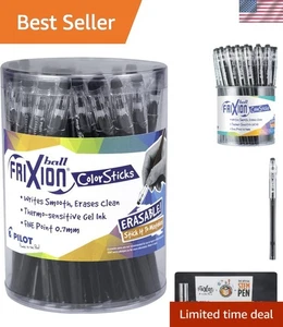 FriXion ColorSticks Erasable Gel Pens, 36 Black Pack - Picture 1 of 10