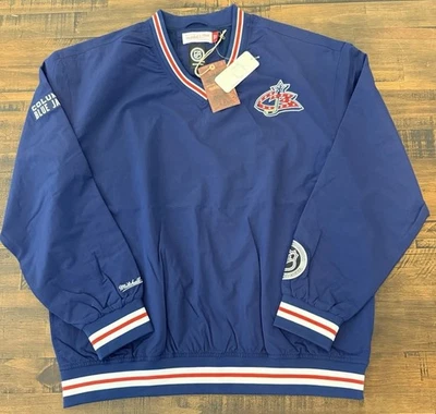 Mitchell & Ness Columbus Blue Jackets NHL Pullover Windbreaker Jacket Large $100 - Image 1 of 4