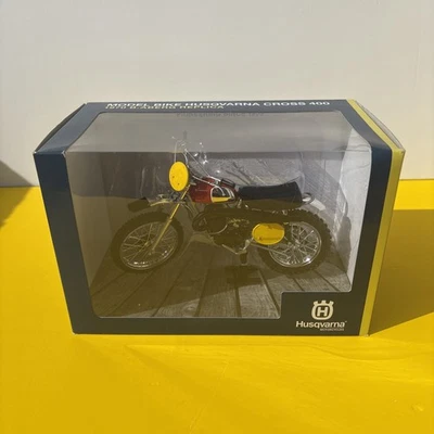 1970 Husqvarna Cross 400 Model 1:12 Scale Motorcross Motorcycle Die Cast New - Image 1 of 4