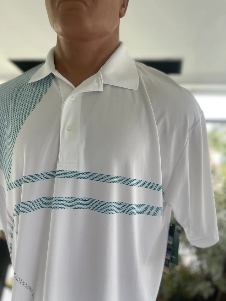 Ben Hogan PERFORMANC 3XL Polo Camiseta Golf Cuello Blanco/G Nuevo con Etiquetas Botón HOMBRE Foto 1 de 4