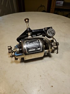 Antique EDISON EKONOWATT Motor AC/DC 110 Volts Orange NJ 4 Weight Governor  - Picture 1 of 12