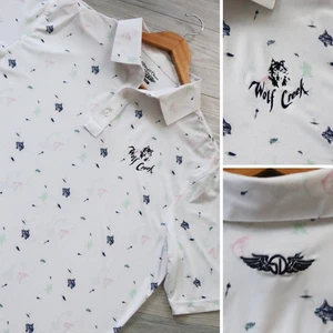 Straight Down Herren L weiß Angler Angeln Print Shadow Creek Performance Polo - Bild 1 von 7