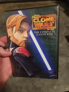 STAR WARS THE CLONE WARS The Complete Season 5 5th Fifth Five 3-Disc DVD - Works - Picture 1 of 6
