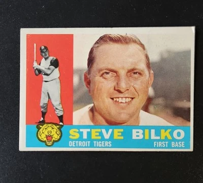 1960 Topps Vintage Baseball #396 Steve Bilko EX-MT Set Break Detroit Tigers Card - Image 1 of 4