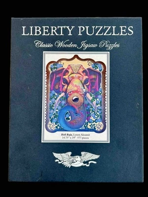 Liberty Puzzles Holi Raja 577 Piezas Rompecabezas Madera Elefante Usado - Completo Foto 1 de 4