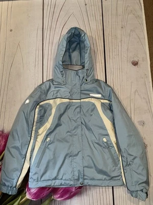 descente ski Snowboard jacket Full Zip Women’s Size 10/M Light Blue - Image 1 of 4