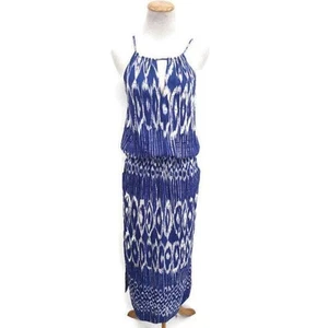 Tommy Bahama Vestido Estilo Blusa Maxi Largo Estampado Púrpura Talla XS - Imagen 1 de 3