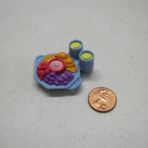 New! Fisher Price Loving Family Dollhouse Fruit Tray W/ Yogurt Dip Drink Oranges - Picture 1 of 3