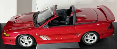 1:18 AutoArt Saleen S351 Ford Mustang Convertible Red - Image 1 of 4