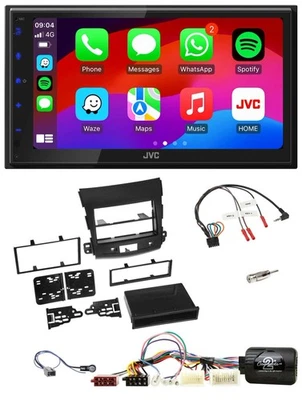 JVC Bluetooth 2DIN Lenkrad DAB USB Autoradio für Mitsubishi Outlander 2007-2012 - Bild 1 von 4
